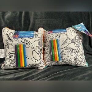Set of 2 Dory Color‎ Me Pilllow- 13x13